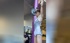 HOT TWINK DARES TO SHOW BONER AT THE GYM! PART 2