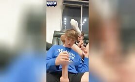 German Boys wank and blond porn blue