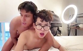 Benja tasting his bro cum finally twink porn