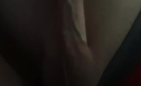 Red undies up close wank and cum
