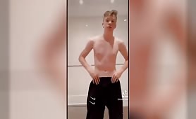 cute blonde tiktoker funny strip