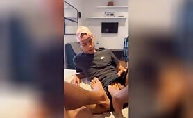 jerking a sweet little latino boy with feed